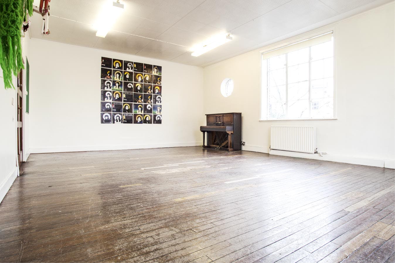 Committee Room at Cecil Sharp House, bright minimalist space for workshops and gatherings.